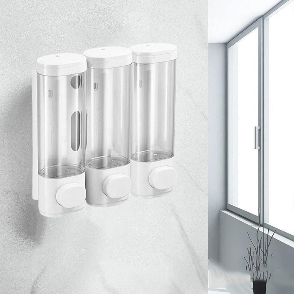Visible Window Shower Gel Box 1/2/3 Head Hand Sanitizer Dispenser Soap Liquid Dispenser Kitchen