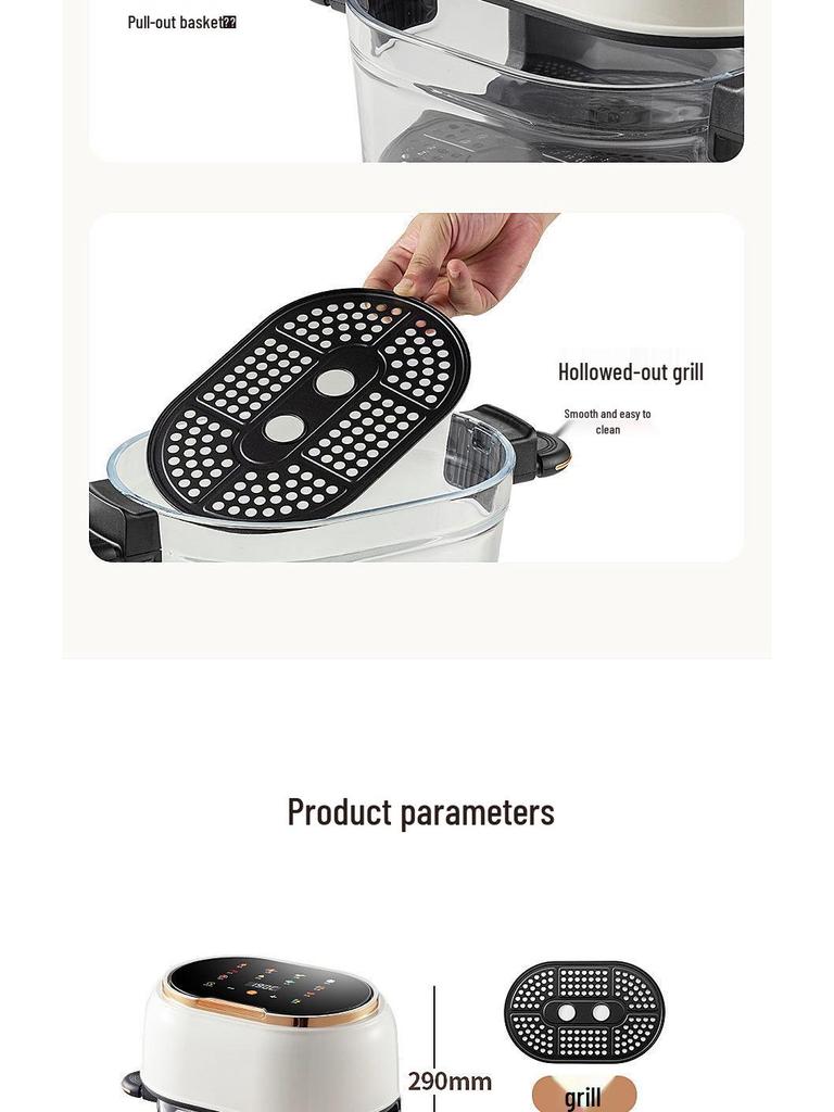 Panoramic Color Screen Multi-Functional Air Fryer