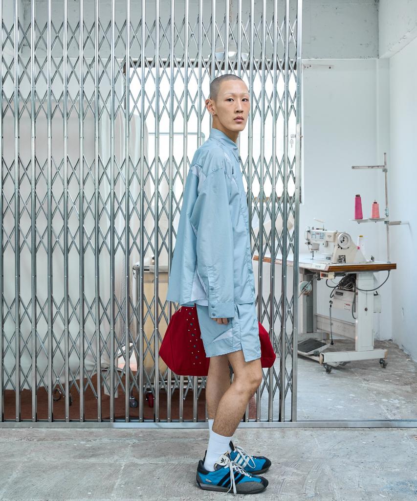 NOSCOULEURS Ul Nylon Shorts 09 Light Gray