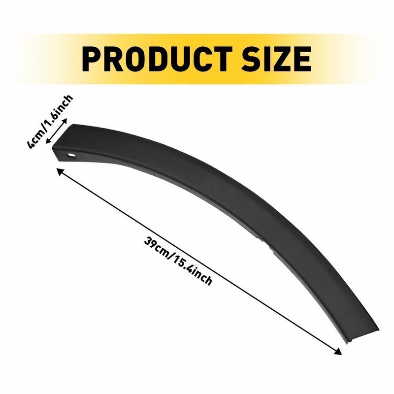 Car Front Bumper Wheel Fender Molding Trim Black Cover 52112-0R040 52113-0R040 For Toyota RAV4 (XA40) 2013 2014 2015 Accessories