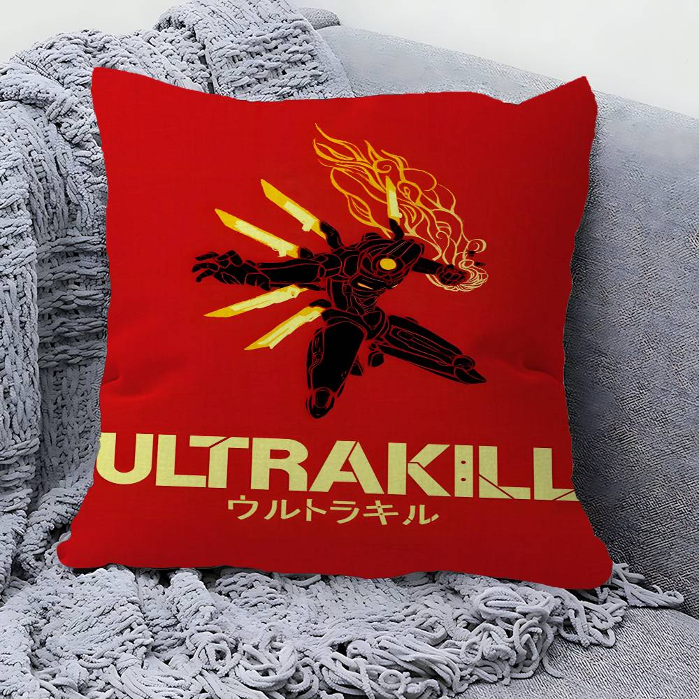 Poduszka do gry ULTRAKILL Poduszka Anime Poszewka na poduszkę na sofę/łóżko Poszewka na poduszkę x cm Moda