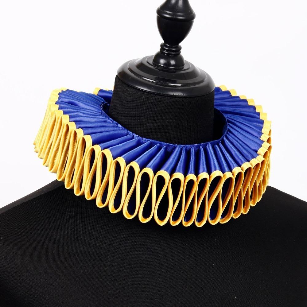 Vintage Halloween Neck Ruffled Collar Detachable Renaissance False Collar  Cosplay