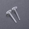 50-Piece Set: Transparent Japanese & Korean DIY Earrings - Eco-Friendly, Non-Allergic Ear Plugs & Needles
