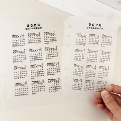 2026 Planner Divider Removable Matte Portable Inserts 2026 Planner Refills for Family Friends Students Teacher School Home