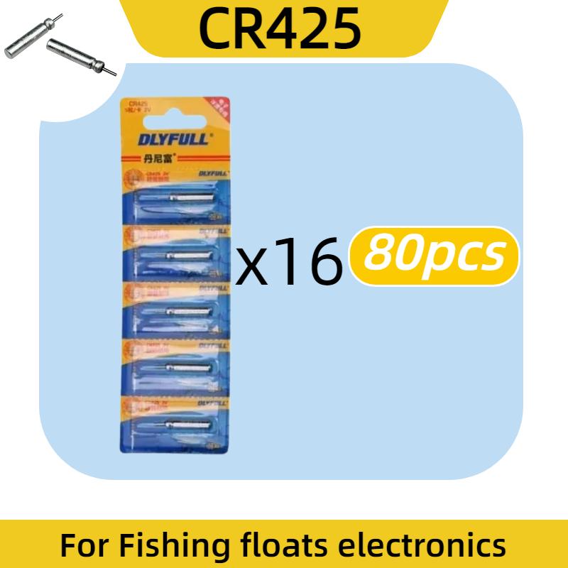 5-100PCS CR425 Fishing Float Battery High Brightness Night Fishing Luminous Battery for Electronic Floats Tackle Accessories