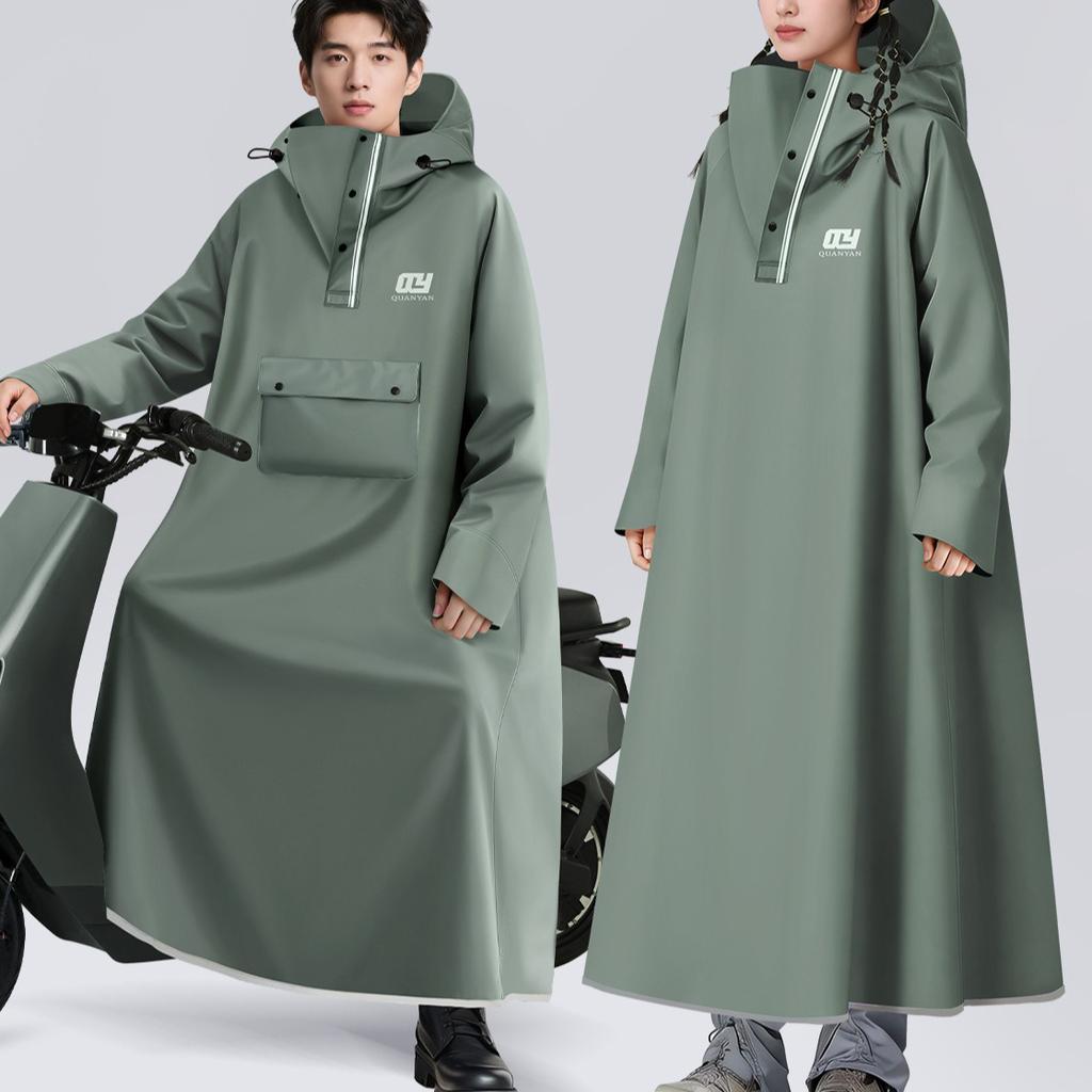 Regenmantel Integriert Vollständig Dick Verstärkt Sturmfest Elektrische Batterie Motorrad Regendicht Einteiliger Poncho für Erwachsene