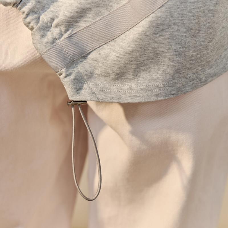 MAXZA Unbalanced String Color Block Sweatshirt Zf04qt007na