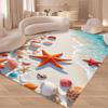Tappeto Divertente HD Costa Estiva Spiaggia per Soggiorno Divano Tappeti Decorativi Morbidi Tappeto Camera da Letto Tappetino Tavolino da Caffè Cucina Tappeto Corridoio