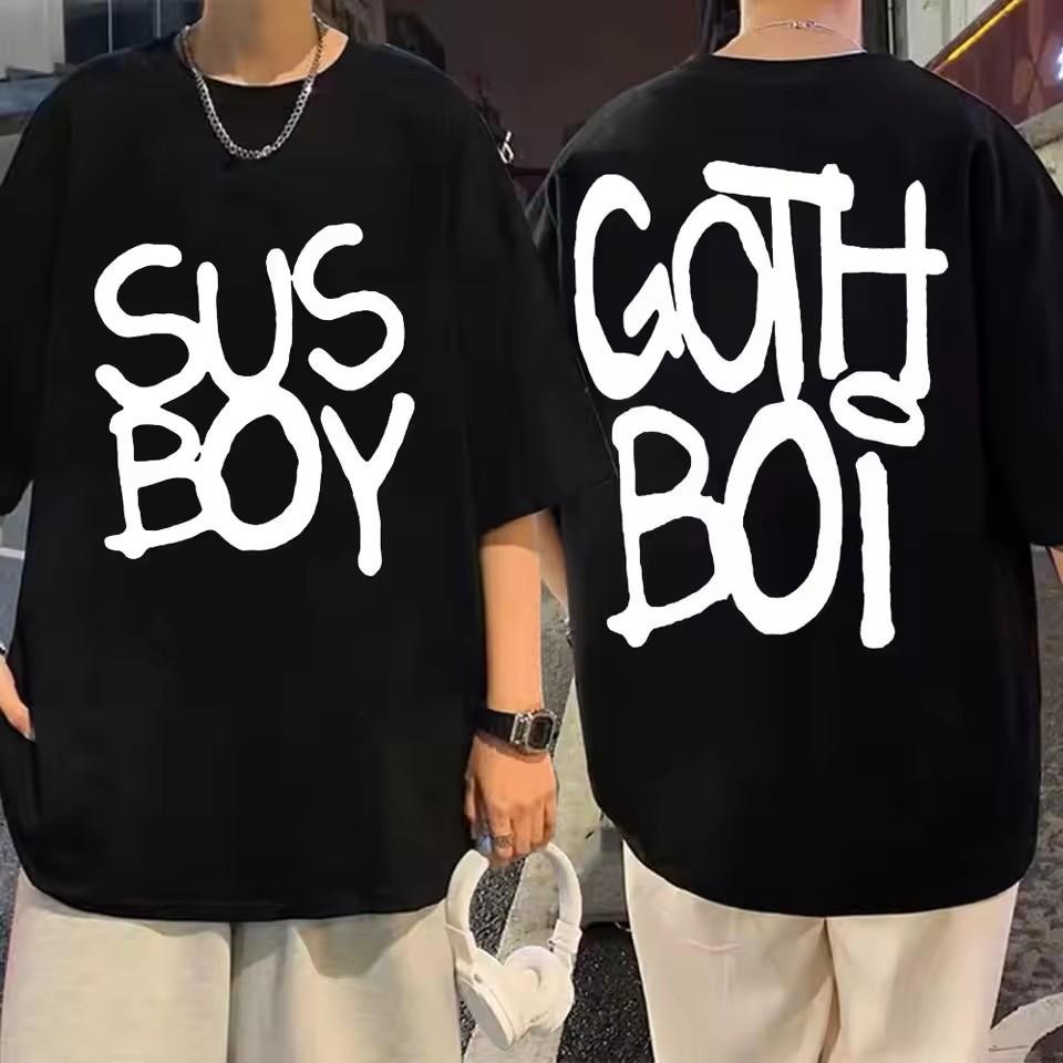 Rapper Lil Peep Sus Boy Potisk Trička Trend Hip Hop Tričko s Krátkým Rukávem Léto High Street Fashion Trička Unisex