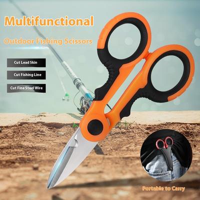 High Carbon Steel Scissors Household Shears Tools Electrician Scissors Stripping Wire Cut Tools for Fabrics, Paper and Cable