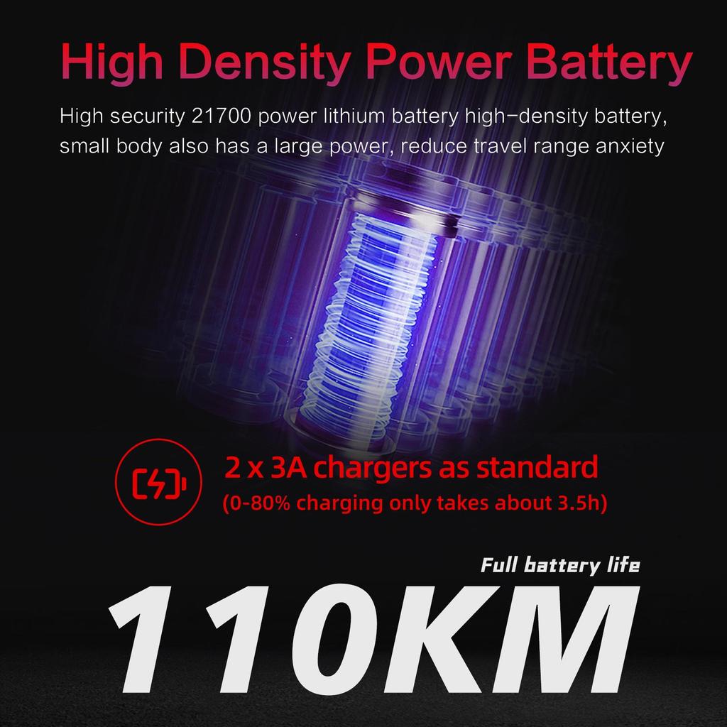 Off-road Electric Scooter BOYUEDA Q7 PRO MAX 10'' Tire 3200W Motor 52V28Ah Battery 70km/h Max Speed 110km Max Range
