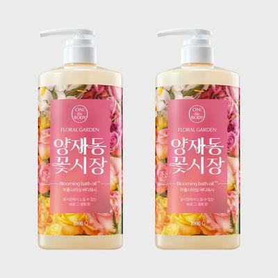 _On the Body Floral Garden Body Wash 1000g Yangjae-dong Flower Market X 2