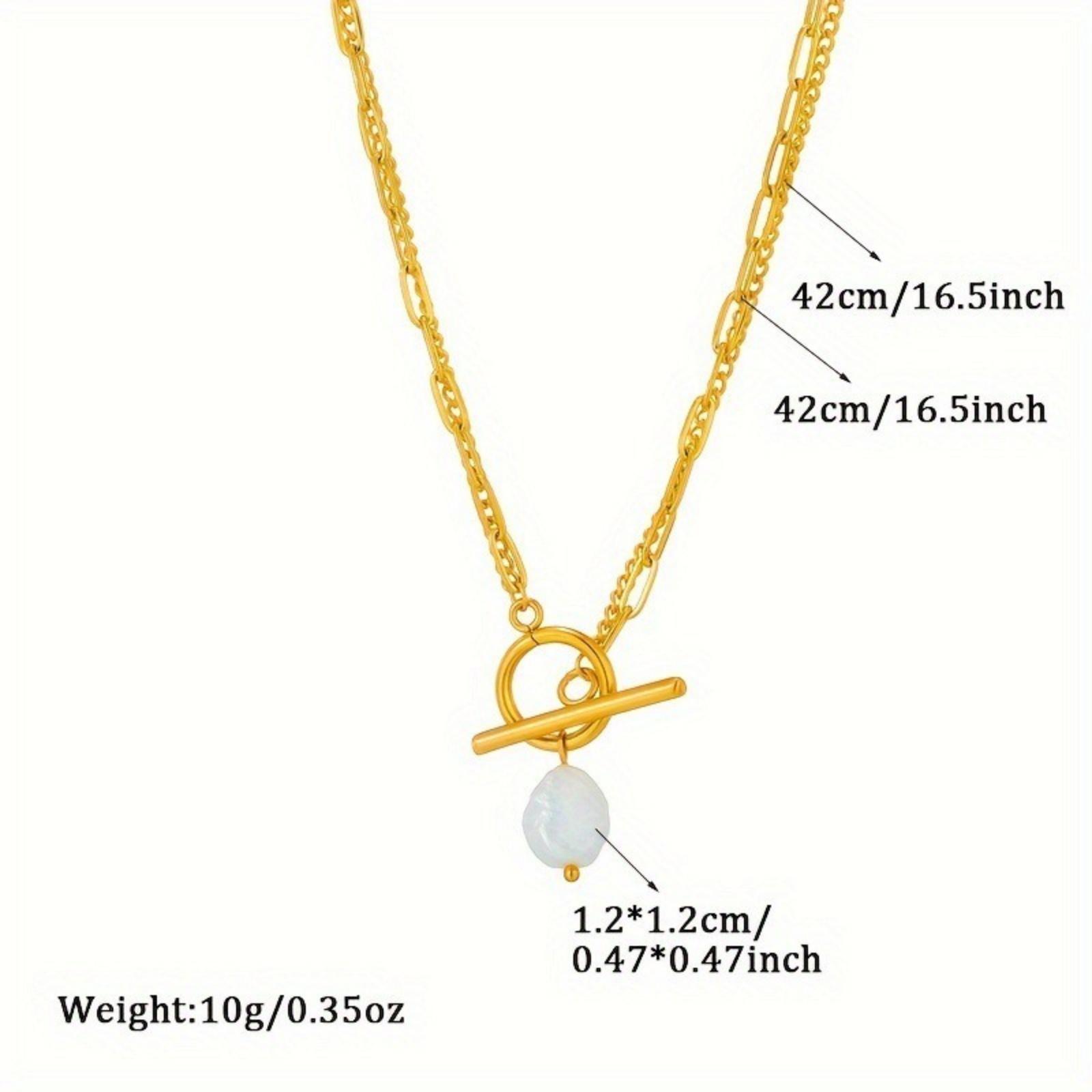 

304 Stainless Steel 18K Gold Plated Pendant Charm Necklace Heart Butterfly For Women Multilayer Stylish Exquisite Gift 1 Piece