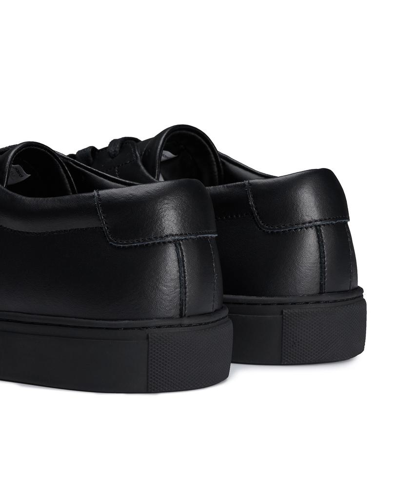 Musinsa Standard Leather Court Sneakers [Black]