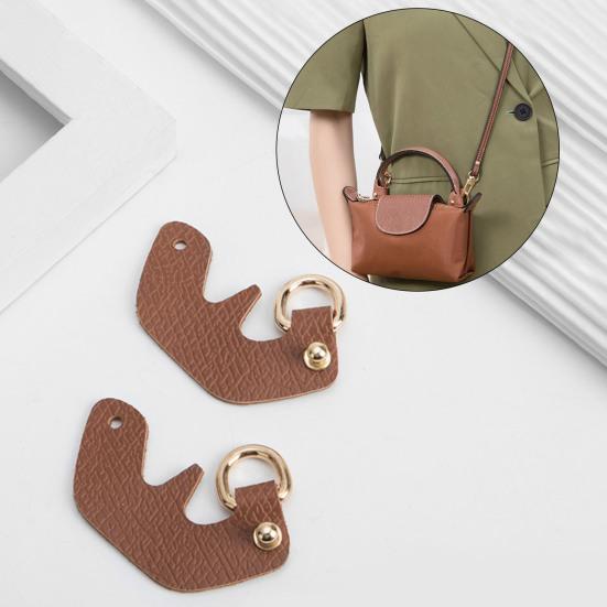 

2 шт. пряжки из искусственной кожи, прочные, без проколов, сменные, долговечные, для сумки A