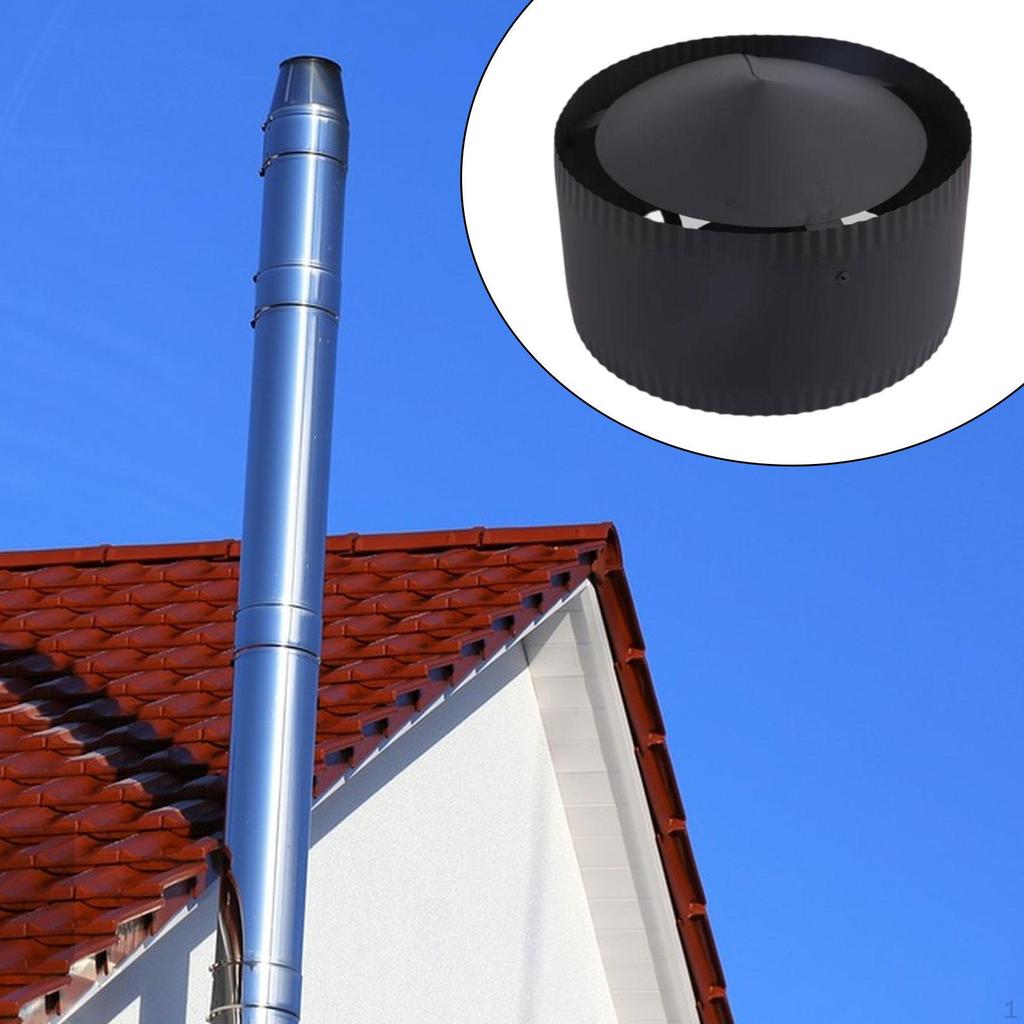 Chimney Cap Cover Easy to Install Protective Windproof Rainproof Snow Dust Protection Roof