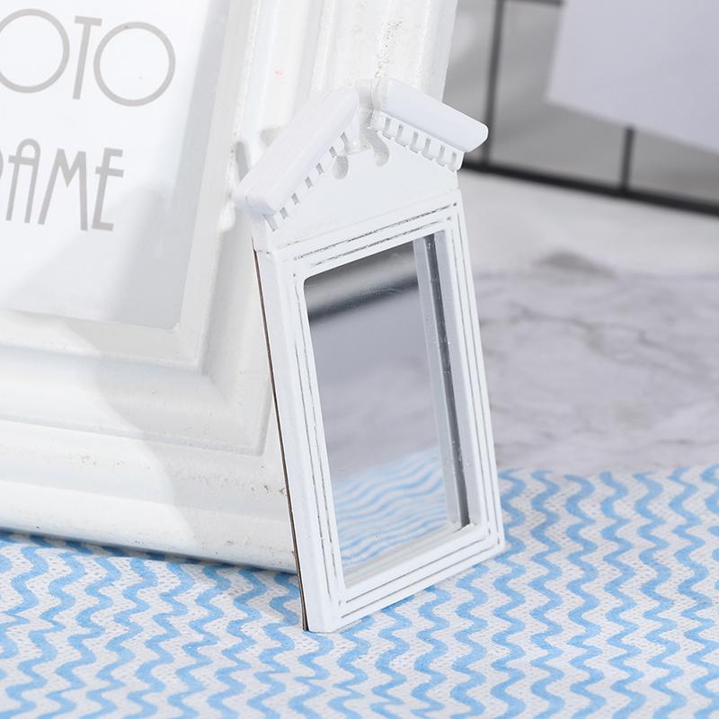 1/12 Dollhouse Miniature Mirror Model Bathroom Dressing Accessories Furniture Decoration great for daily use perfect for gifting