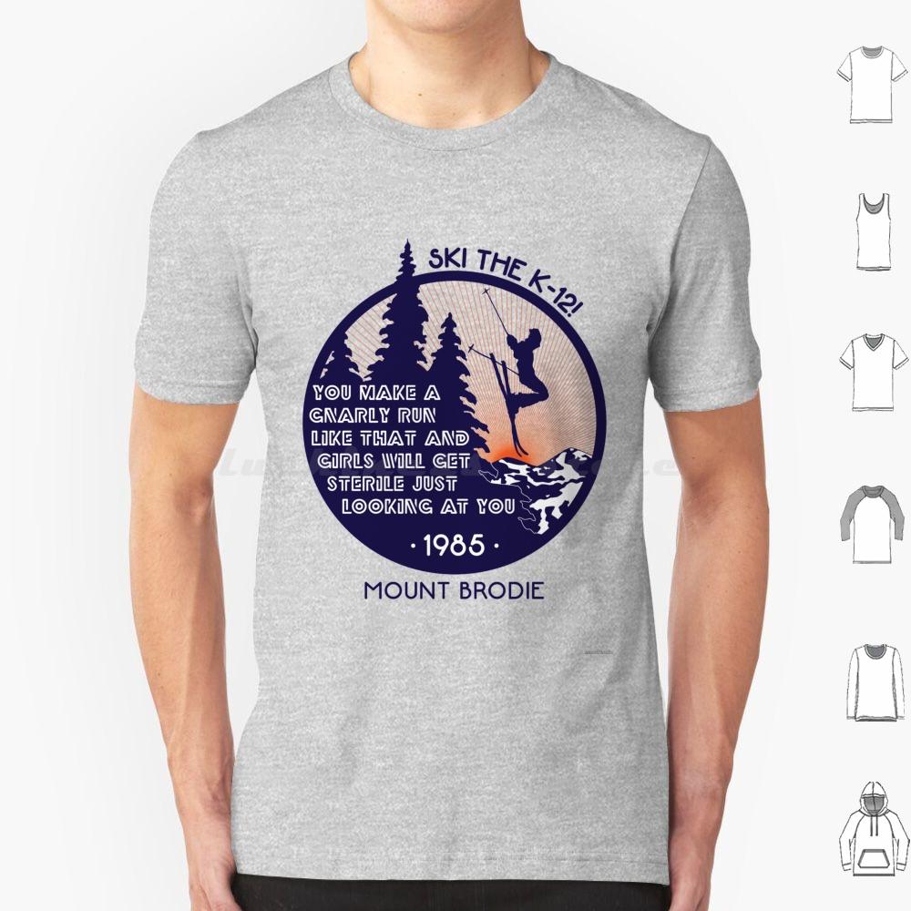 Gnarly Run T Shirt Big Size 100 Cotton K12 K 12 Betteroffdead 80s 80smovie Ski Skiing Eighties Skier 1985 Movie