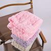 Women Furry Thigh High Slipper Socks Solid Color Cable Pattern Fleece Fuzzy Over Knee Stockings Winter Warm Leg Warmers