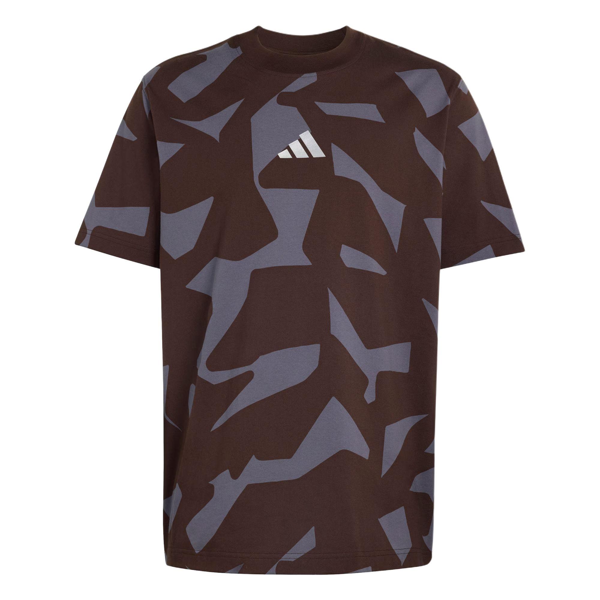 adidas AMG Camo Short-Sleeve T-Shirt Aurora Coffee Aurora Onix Men s KQ8353 M