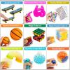 76 Pack Sensory Fidget Toys Set, Stress Relief and Anti-Anxiety Bundle Sensory Toys for Kids Adults, Cool Fidget Packs with Mochi Squishy, Magic