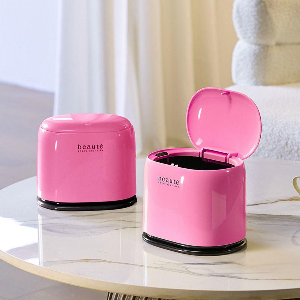 Large Capacity Desktop Garbage Bin Creative Desktop Trash Can Bathroom Organizer  Desktop Ornaments