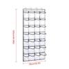 Hanging Shoe Organizer with 28 Pockets Large Capacity for Bedroom, Students