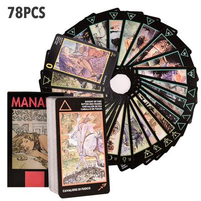 Tarot Cards Durable Vivid Full English Version Family Party Game Gifts for Manara