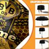 Custom Name Personalized Borussia Dortmund Bvb Print Umbrella, Auto Open Close, 8‑Rib Sturdy Frame, Commute Camping Hiking Use, Birthday Gift
