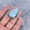 Aquamarine Gemstone Handmade 925 Sterling Silver Bracelet 7-8" M-2726