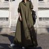 KEQIKAI Slimming Maxi Long Solid Plus Ethnic Autumn Women's Dress, Sleeves, Color, Sizes, Style, Spring, Summer, (XL, Green)