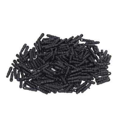 500pcs Earphone Jack Dust Plug Charm with Holes Universal Dustproof Round Head Black Phone Dust
