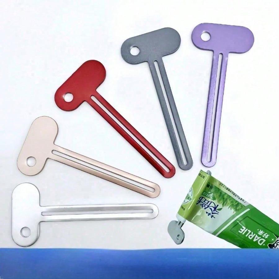 

2PCS Random Color Cast Iron Toothpaste Tube Squeezer, Manual Toothpaste Dispenser, Bathroom Accessories Metal Tube Wringer серебряный