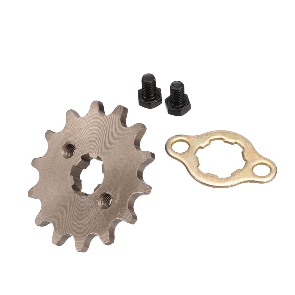 Motorcycle 415 Chain 17mm 14/15/16/17 Tooth Front Engine Sprocket With 415H Master Connector Link For Motorized Bicycle Moped