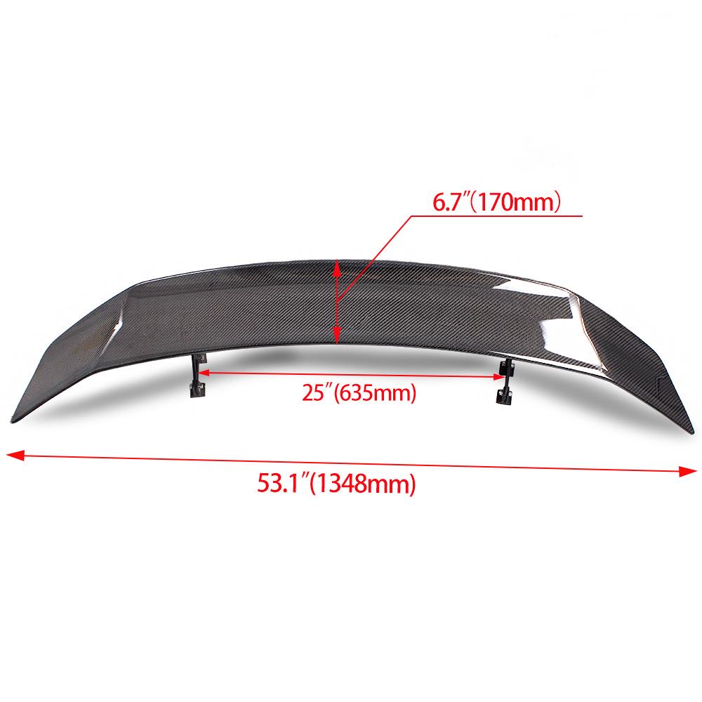 FD Sports Style Real Carbon Fiber Spoiler for Tesla Model 3: Cross-Border Suitable Fixed Rear Wing