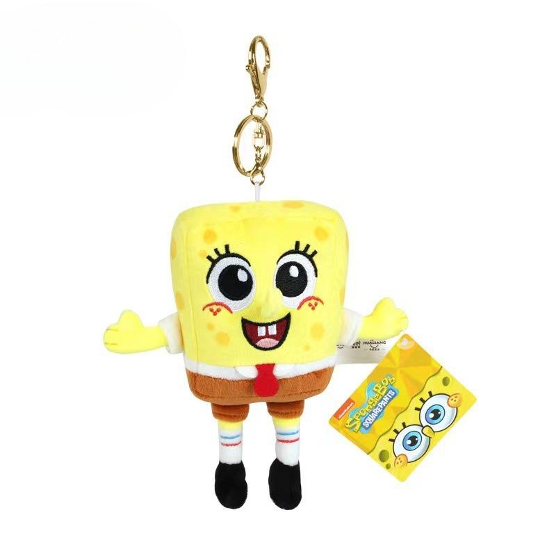 Spongebobs Kawaii Plush Toys Patrick Star Krabs Doll Keychain Pendant Decoration Children Toys Birthday Gift