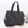 Korean Style Men's Leather Crossbody Briefcase