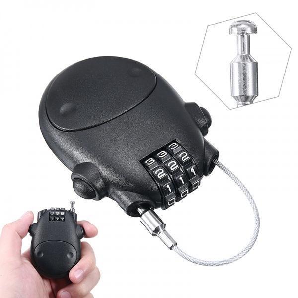 Μόδα Αντικλεπτική Κλειδαριά Ποδήλατο Κράνος Μοτοσικλέτας Χάλυβα αναδιπλούμενη Κλειδαριά συνδυασμού ZPG