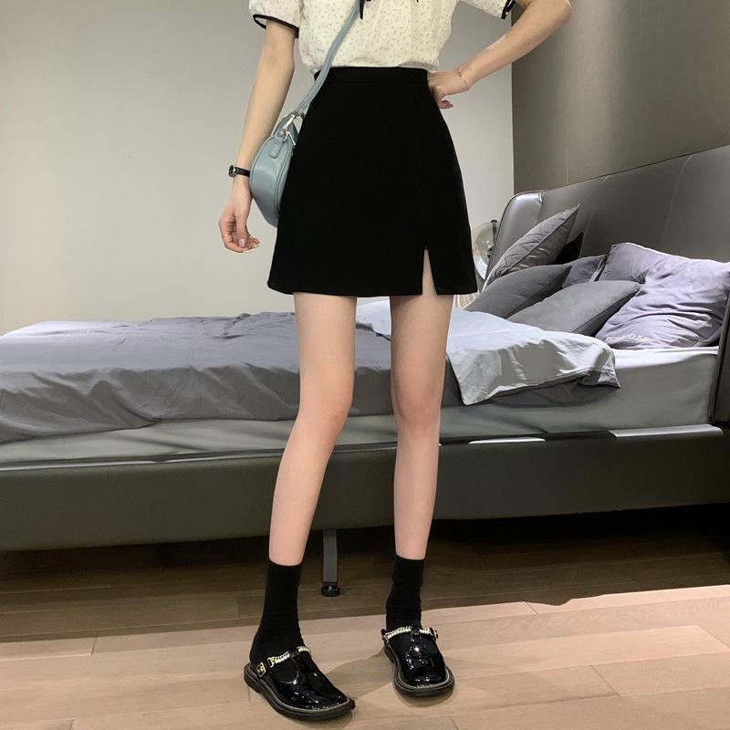 High Waist A-Line Slit Miniskirt Summer Dress - XS to Plus Sizes