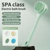 Four In One Electric Silicone Double Handle Bath Brush, with Long Handle Electric Back To Back Shower Brush, Body Dual Handle Washer