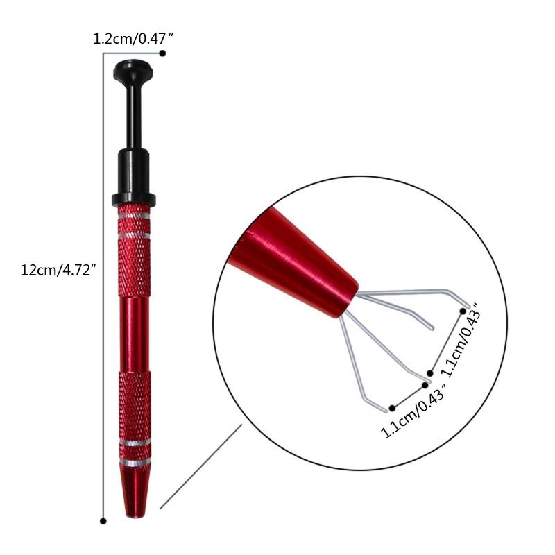 Schmuck-Aufhebewerkzeug 4-Zinken Diamant-Klaue Pinzette Teile Perlen Edelstein-Klaue Pinzette Sammler Schmuckherstellung Schmuckwerkzeuge