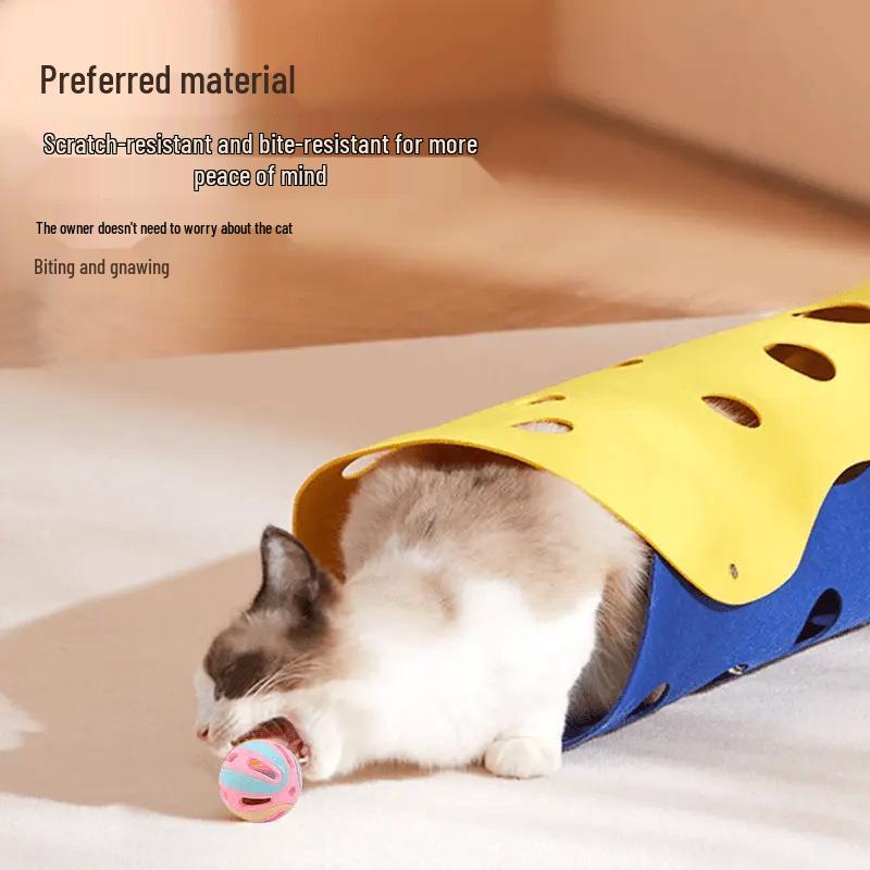 Cat Toy Ball with Bell - Kitten Play, Boredom Relief, Energy-Boosting, Teaser Stick Collection.