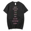 Gleichbleibende Umgebung Harajuku Bedruckte Mode Herren- und Damen-T-Shirts, Tops und Kurzarmshirts.