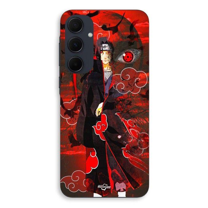 Coque Pour Samsung galaxy A35 Demon Slayer Kimetsu no Yaiba Itachi Uchiha front rouge Maniacase