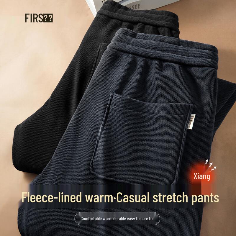 

FIRS Men s Fleece-Lined Casual Jogger Pants 36