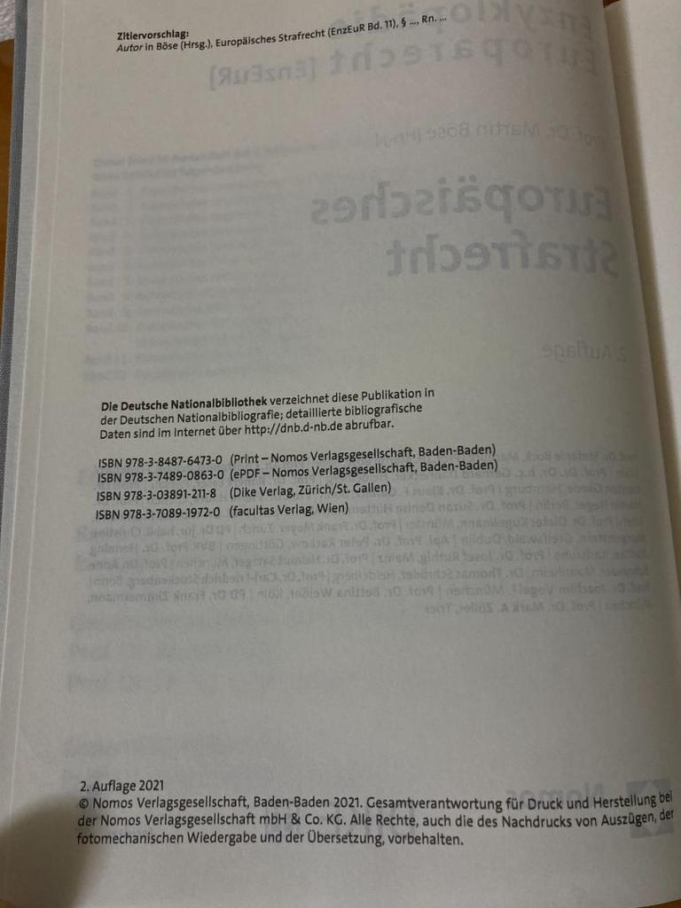[USED] Foreign books / Europäisches Strafrecht (2. Auflage)
