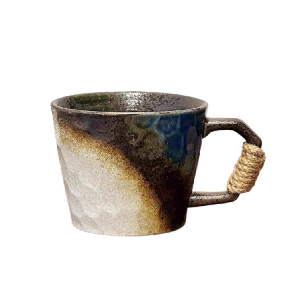 380ML Retro Ceramic Cup Rustic Milk Cup Tableware Coffee Mug  Hotel