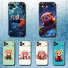 Red Panda Cute Cartoon Phone Case For iPhone 17,16,15,14,13,12,11,Pro,Max,Plus,E,Air,Mini Protective TPU Cover