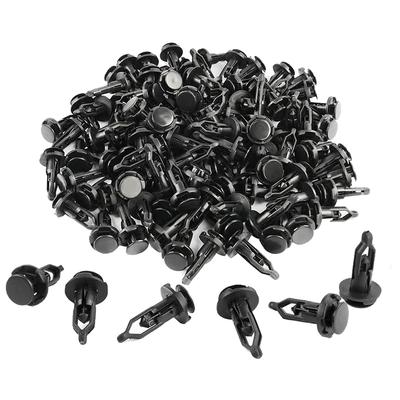 Clip Rivet Fender Fastener Bumper Push Rivet Nylon Black Fit Toyota 50pcs 59mm Hole