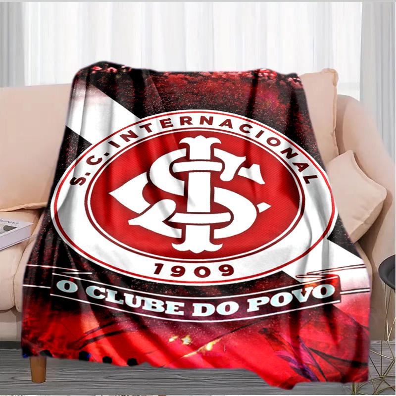 Inter Club Emblem Printed Throws Blanket Soft Flannel Blankets for Couch Bed Gifts for Men Women Picnic Blanket Christmas Gifts